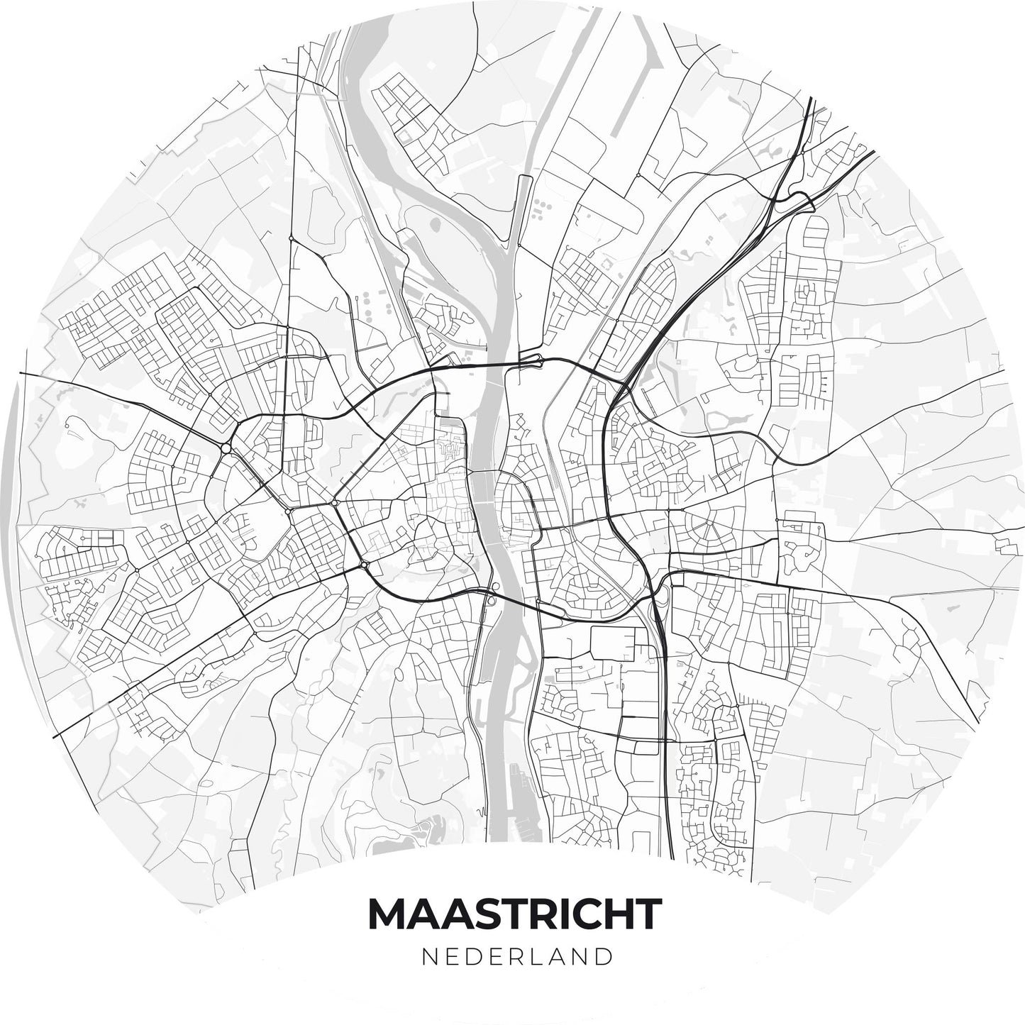 Maastricht - Kaarten - Muurstatuur