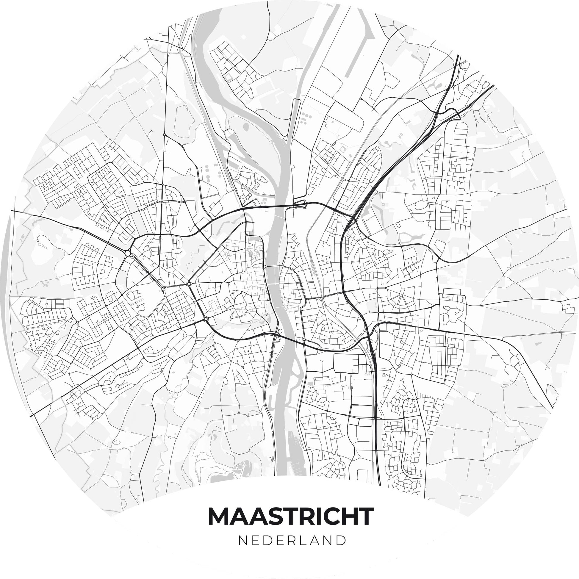 Maastricht - Kaarten - Muurstatuur