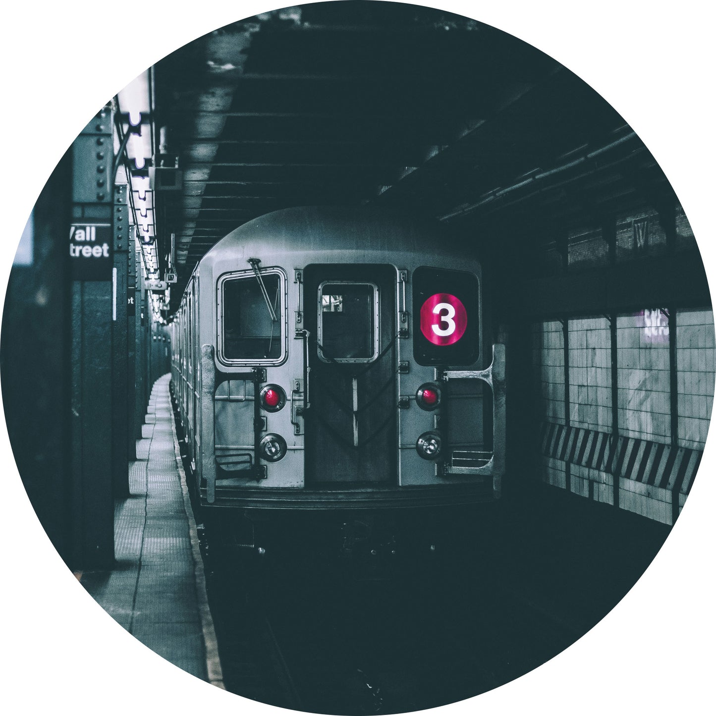 NYC Metro - Fotografie - Muurstatuur