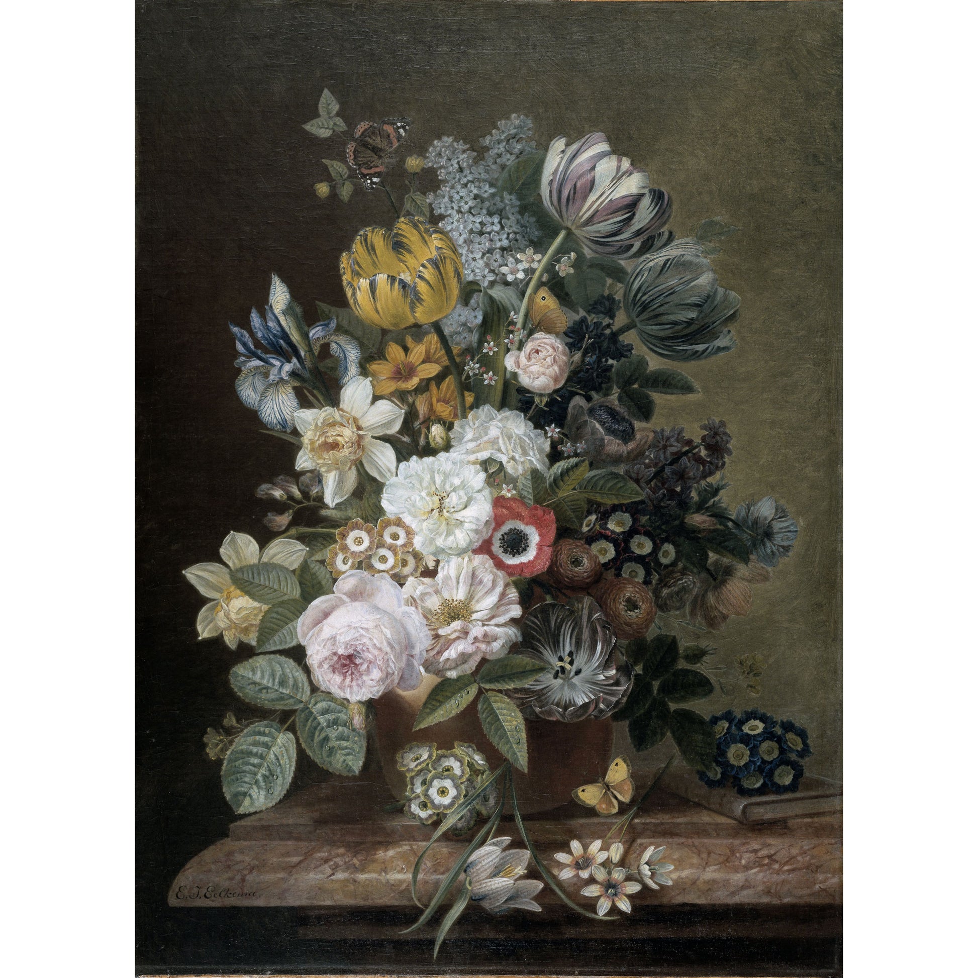 Stilleven met Bloemen I - Stillevens - Muurstatuur