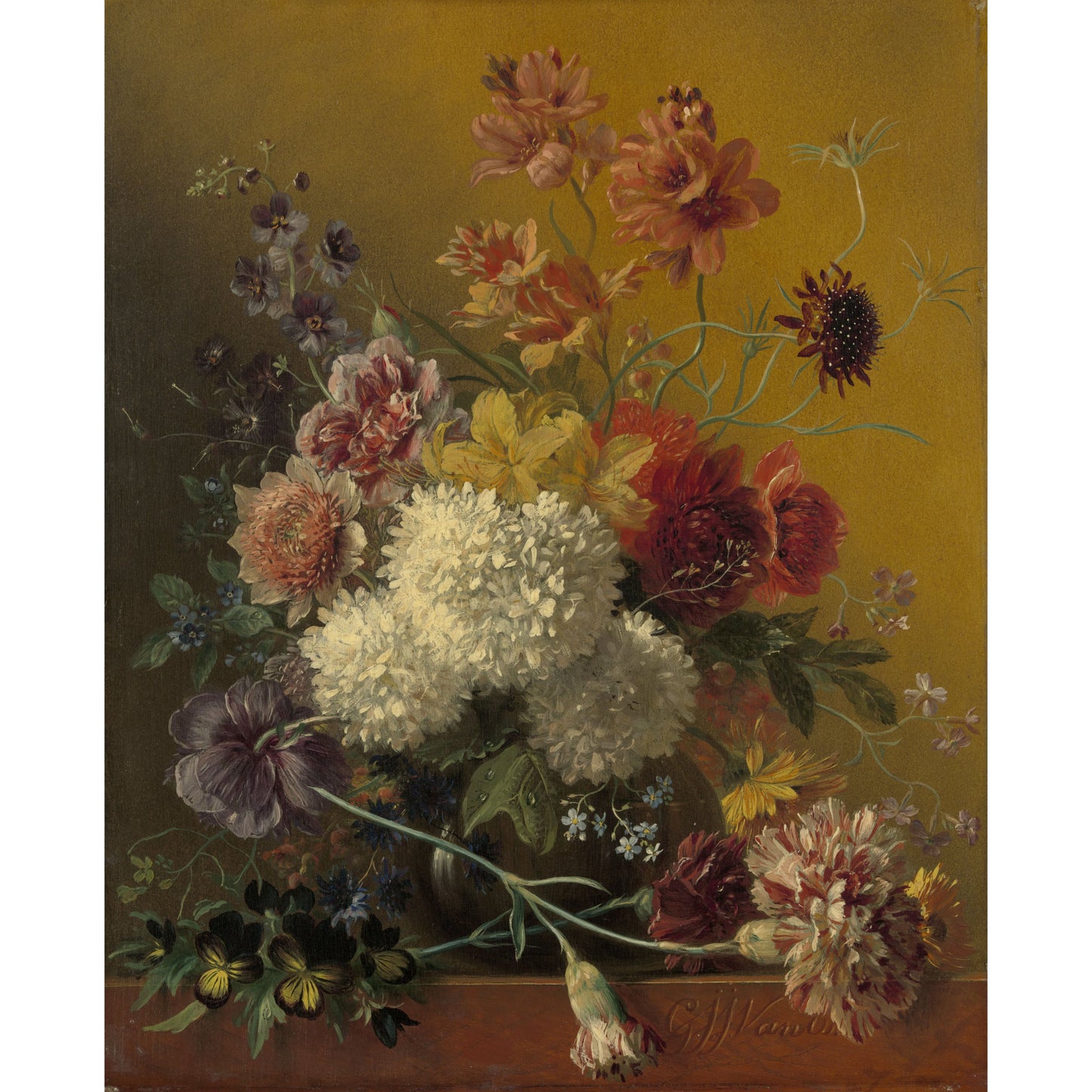 Stilleven met Bloemen VI - Stillevens - Muurstatuur