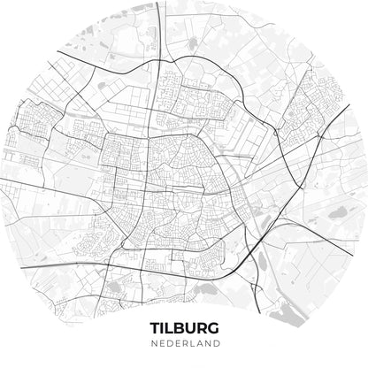 Tilburg - Kaarten - Muurstatuur