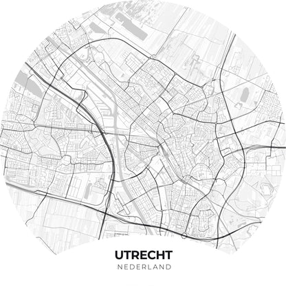 Utrecht - Kaarten - Muurstatuur