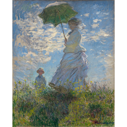Vrouw met Parasol - Meesterwerken - Muurstatuur