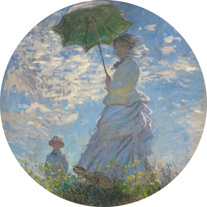 Vrouw met Parasol - Meesterwerken - Muurstatuur
