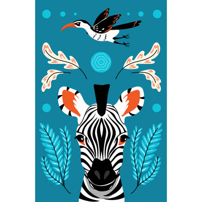 Zebra - Kinderkamer - Muurstatuur