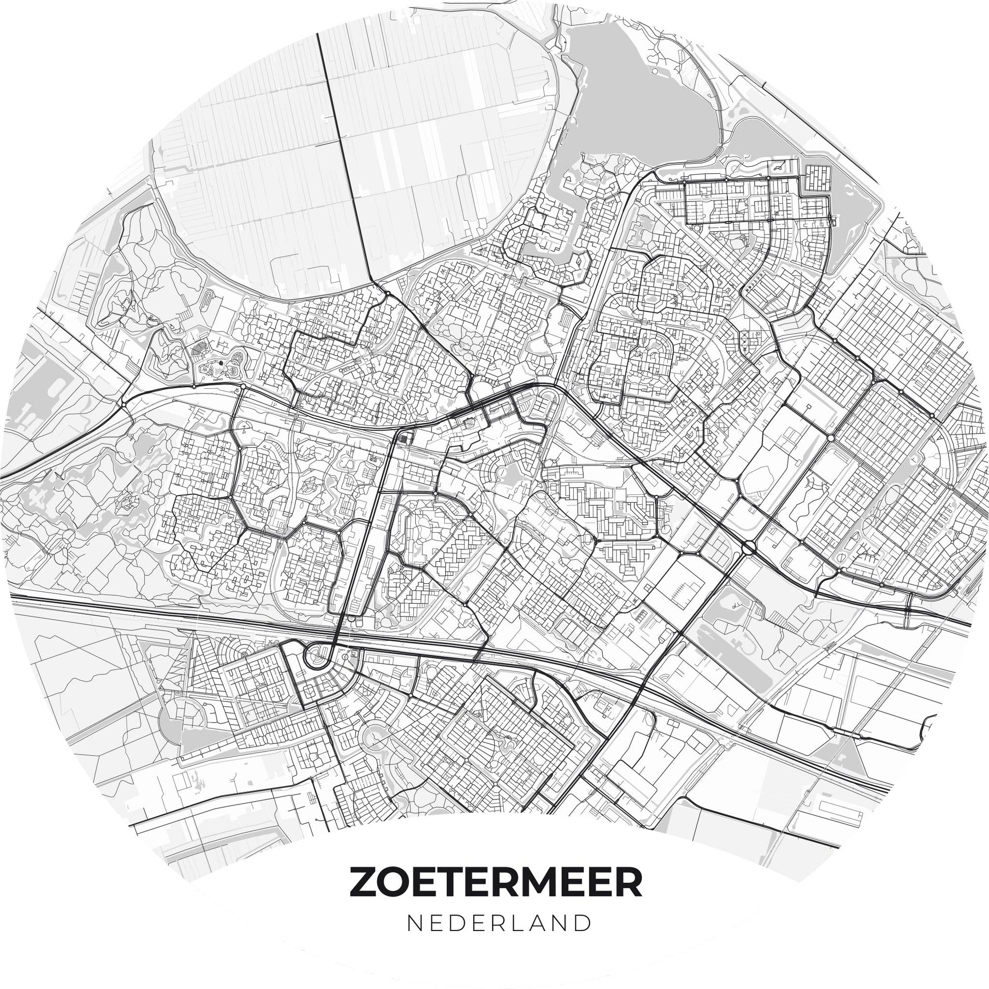 Zoetermeer - Kaarten - Muurstatuur