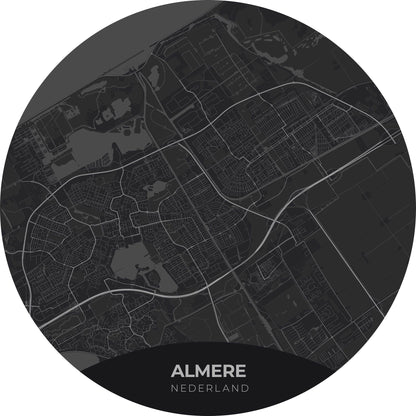 Almere - Kaarten - Muurstatuur
