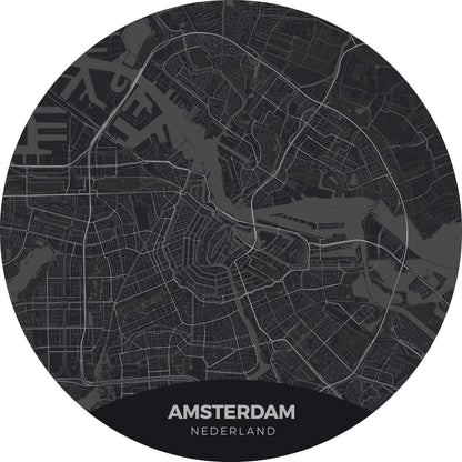 Amsterdam - Kaarten - Muurstatuur