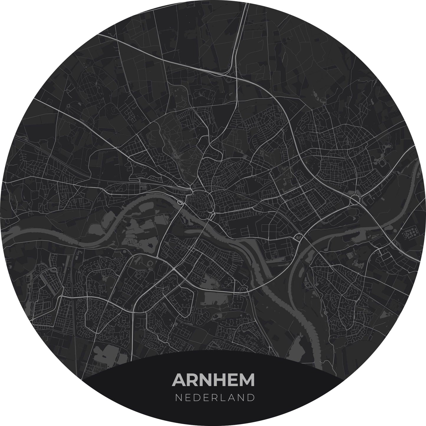 Arnhem - Kaarten - Muurstatuur