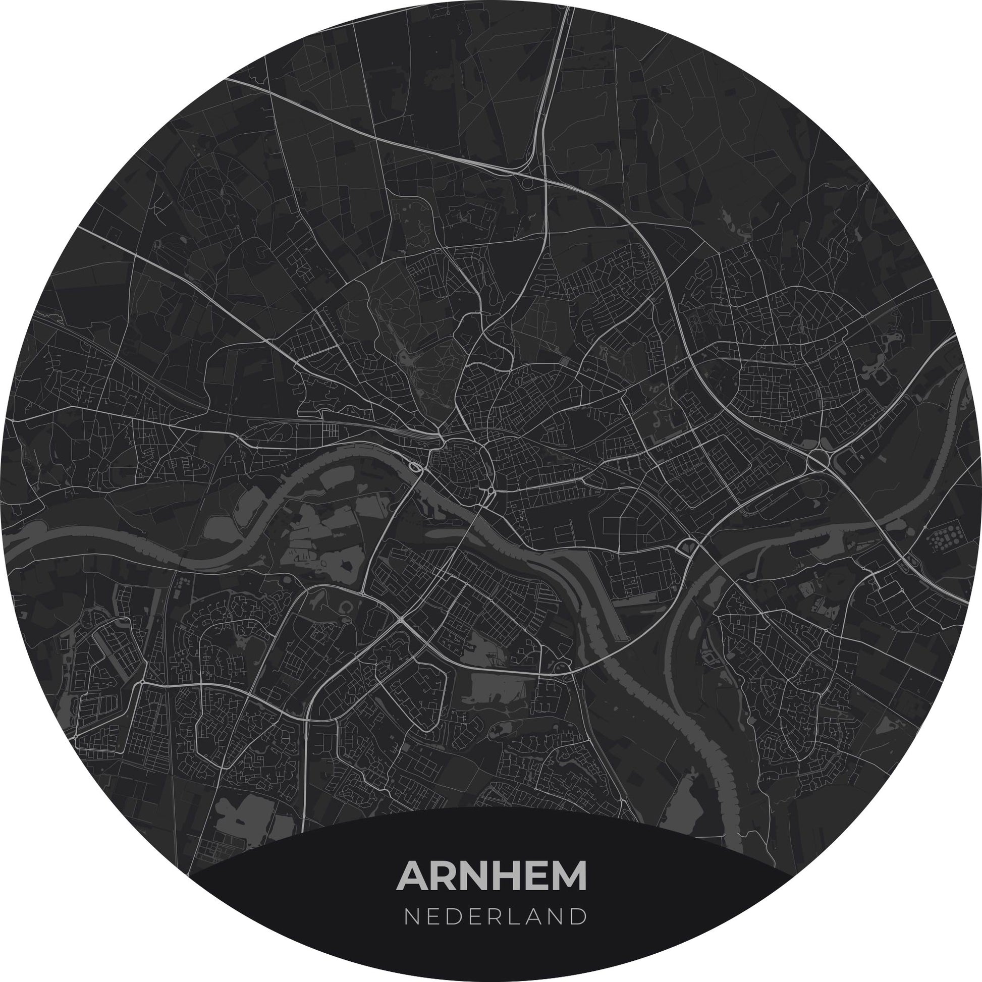 Arnhem - Kaarten - Muurstatuur