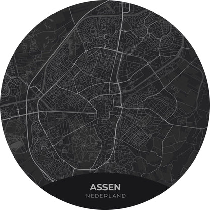 Assen - Kaarten - Muurstatuur