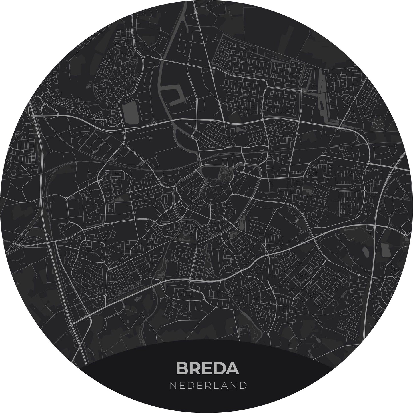 Breda - Kaarten - Muurstatuur