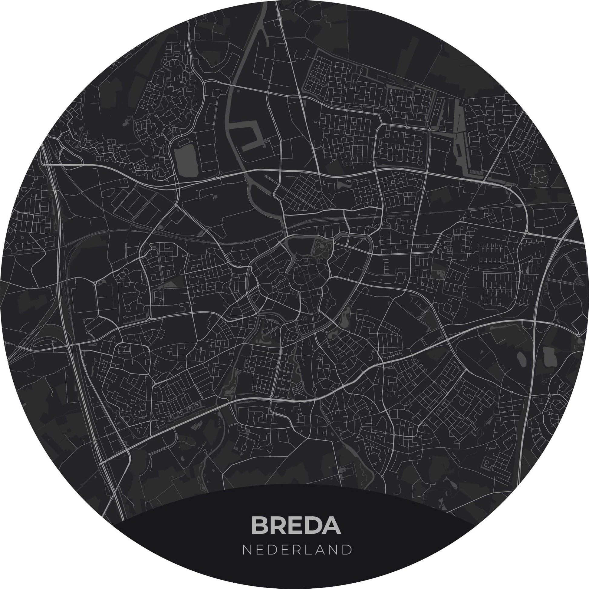 Breda - Kaarten - Muurstatuur
