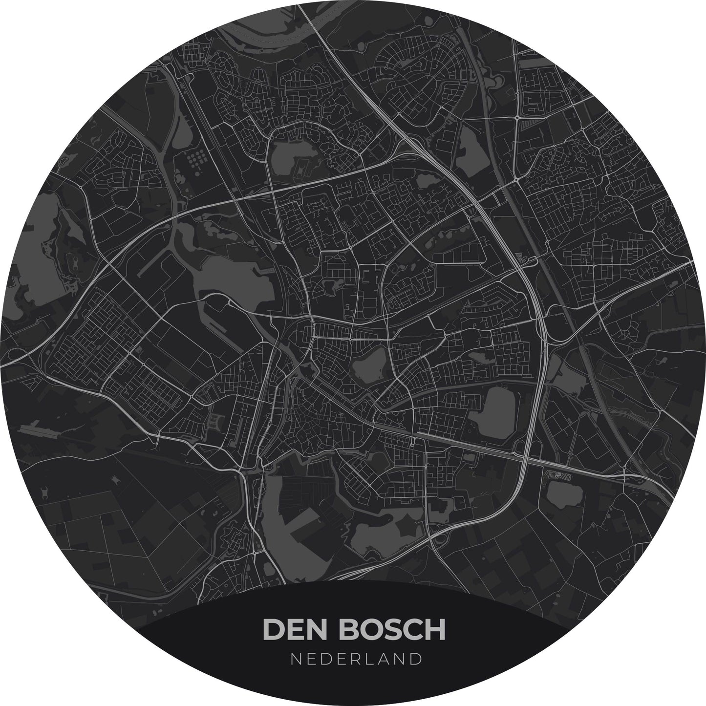 Den Bosch - Kaarten - Muurstatuur