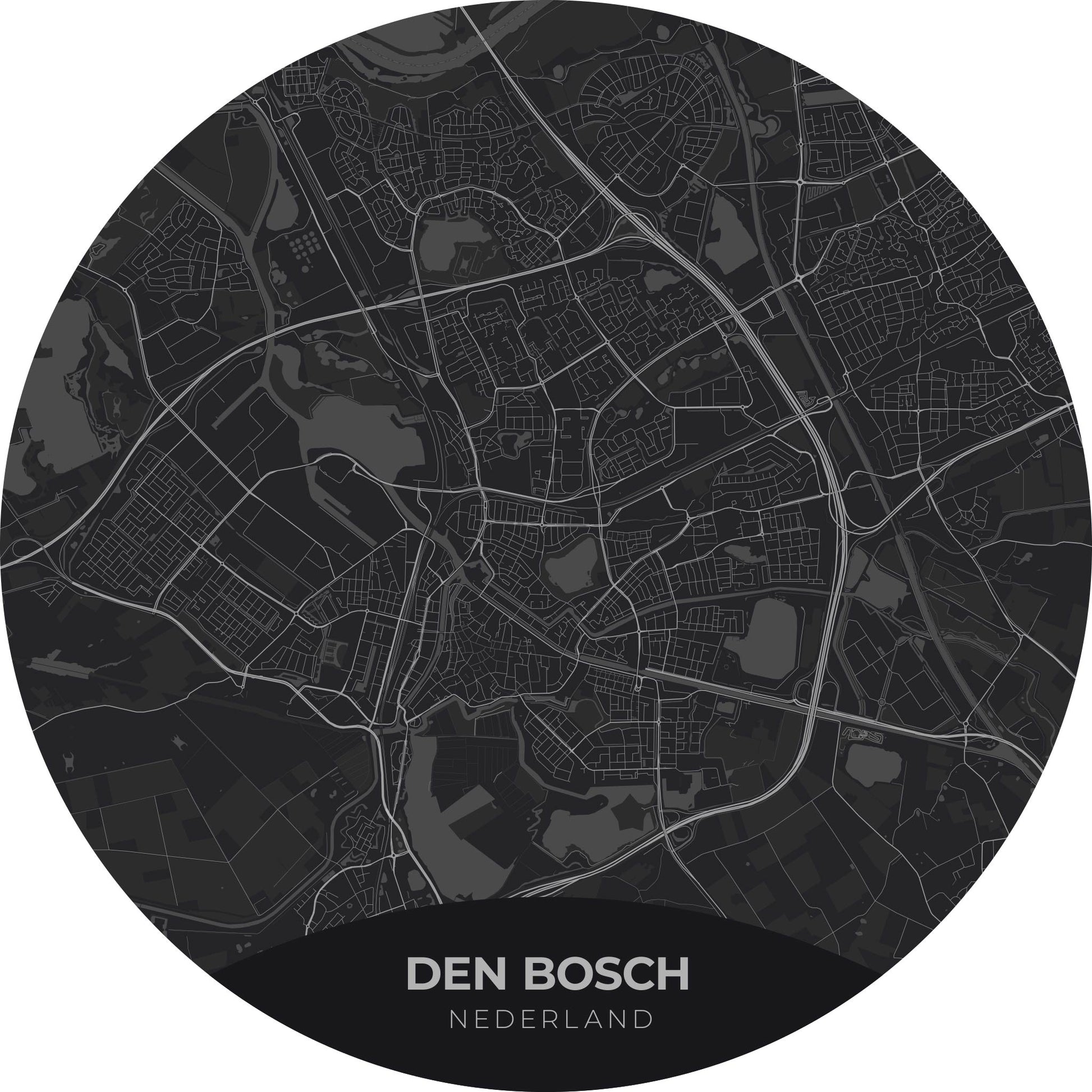 Den Bosch - Kaarten - Muurstatuur
