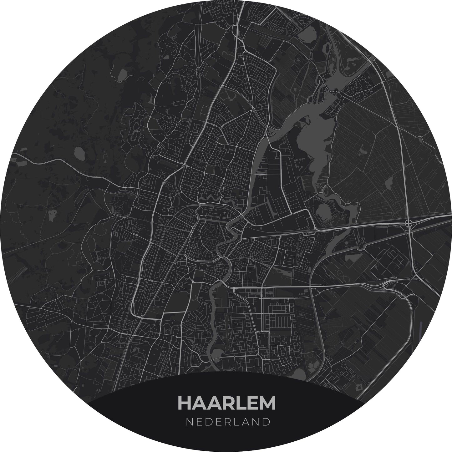 Haarlem - Kaarten - Muurstatuur