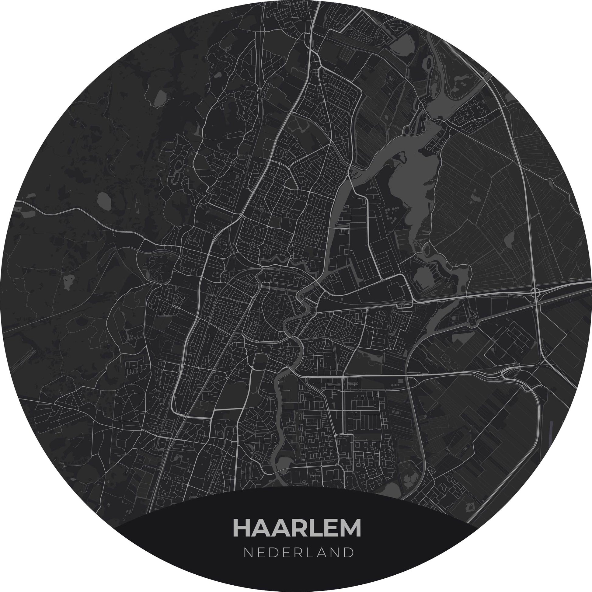 Haarlem - Kaarten - Muurstatuur