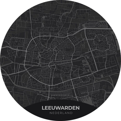 Leeuwarden - Kaarten - Muurstatuur