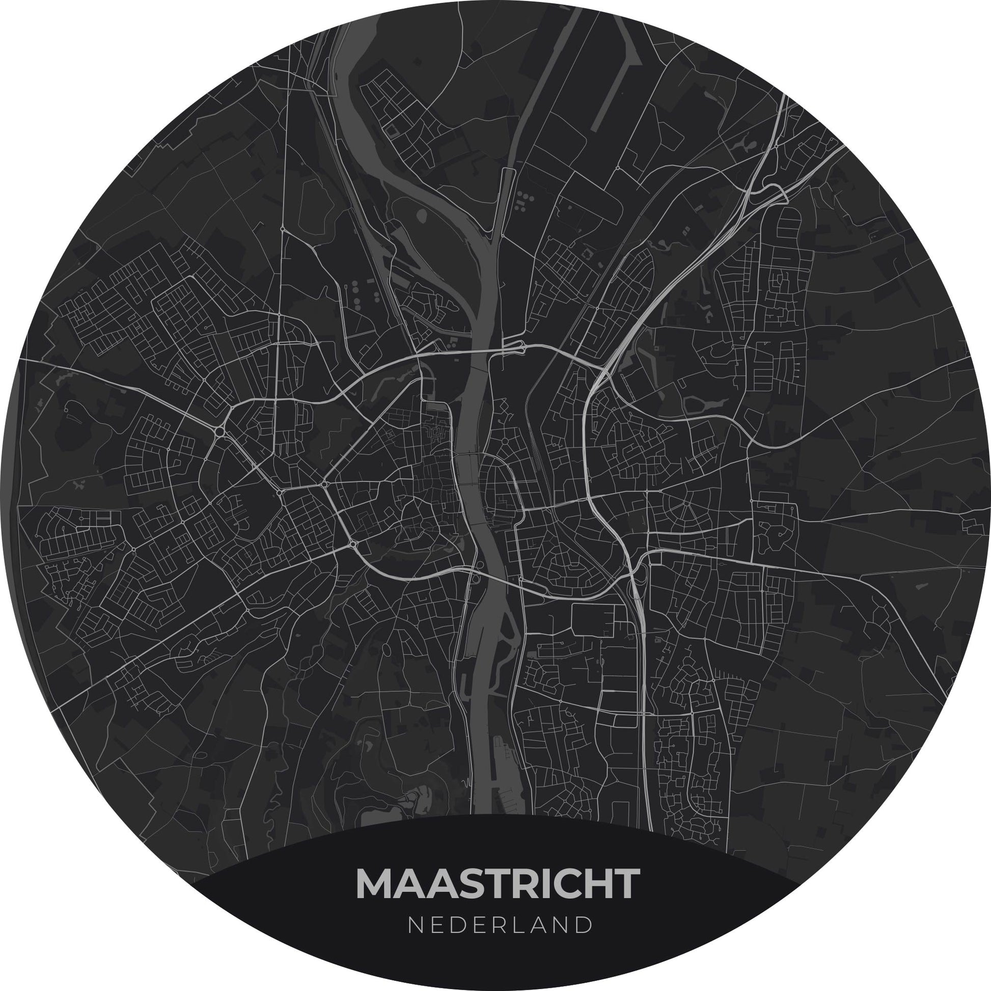 Maastricht - Kaarten - Muurstatuur