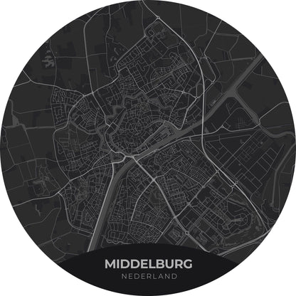 Middelburg - Kaarten - Muurstatuur