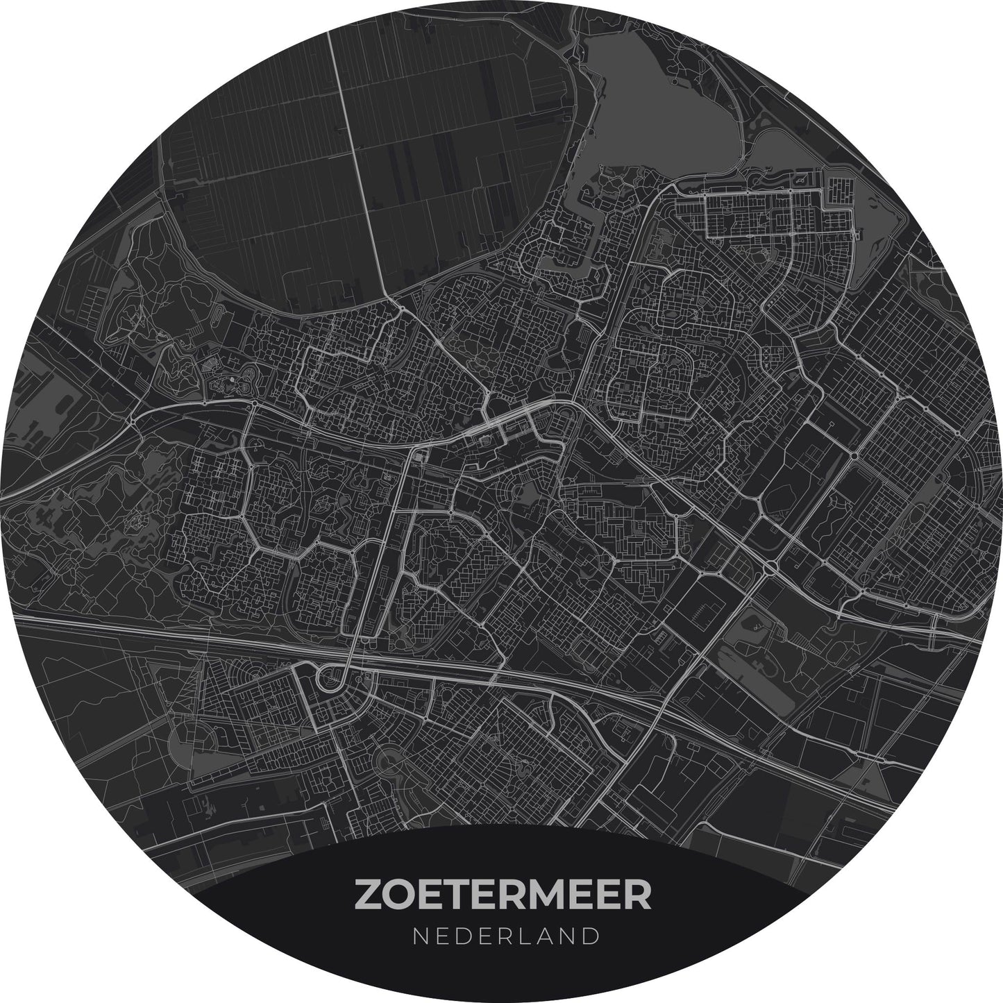 Zoetermeer - Kaarten - Muurstatuur