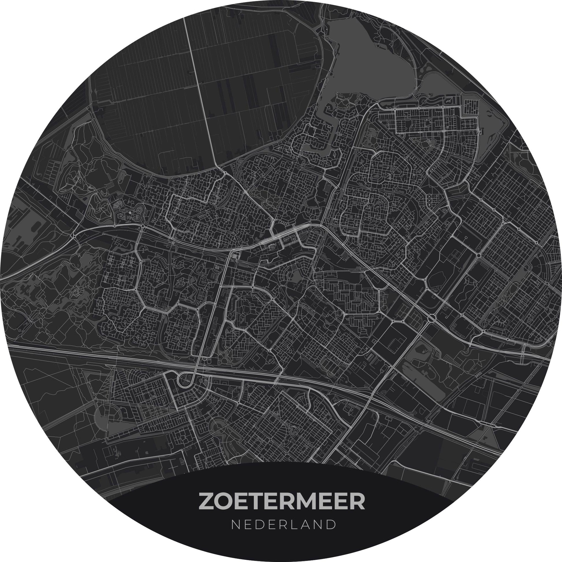 Zoetermeer - Kaarten - Muurstatuur