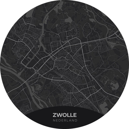 Zwolle - Kaarten - Muurstatuur