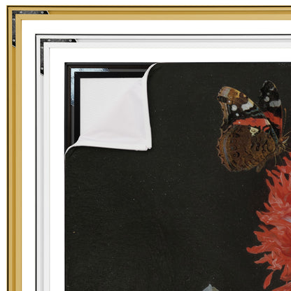 Stilleven met Bloemen in een Glazen Vaas II - Stillevens - Muurstatuur